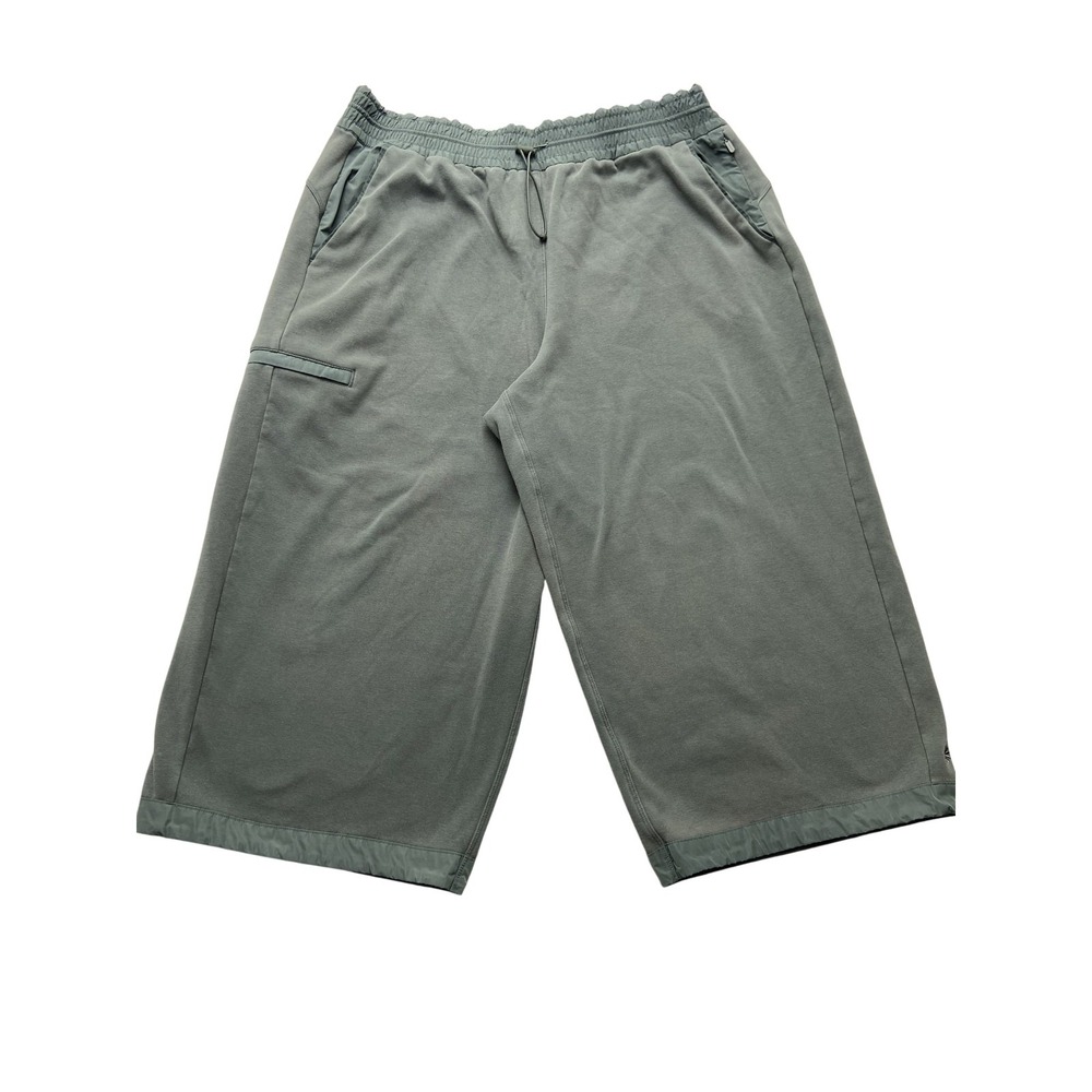 Athleta Men XL Cropped Jogger Pants Green Relaxed‎ Fit Drawstring Pockets